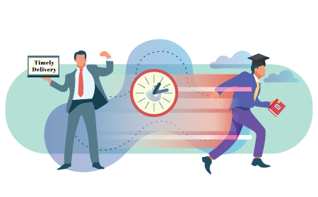 On time delivery in thesis writing service